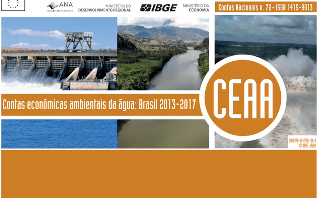 estudo Contas Econômicas Ambientais da Água (CEAA): Brasil 2013-2017 revelou importantes parâmetros hídricos do Brasil quanto à disponibilidade, oferta, consumo e os custos de água de distribuição e serviços de esgoto